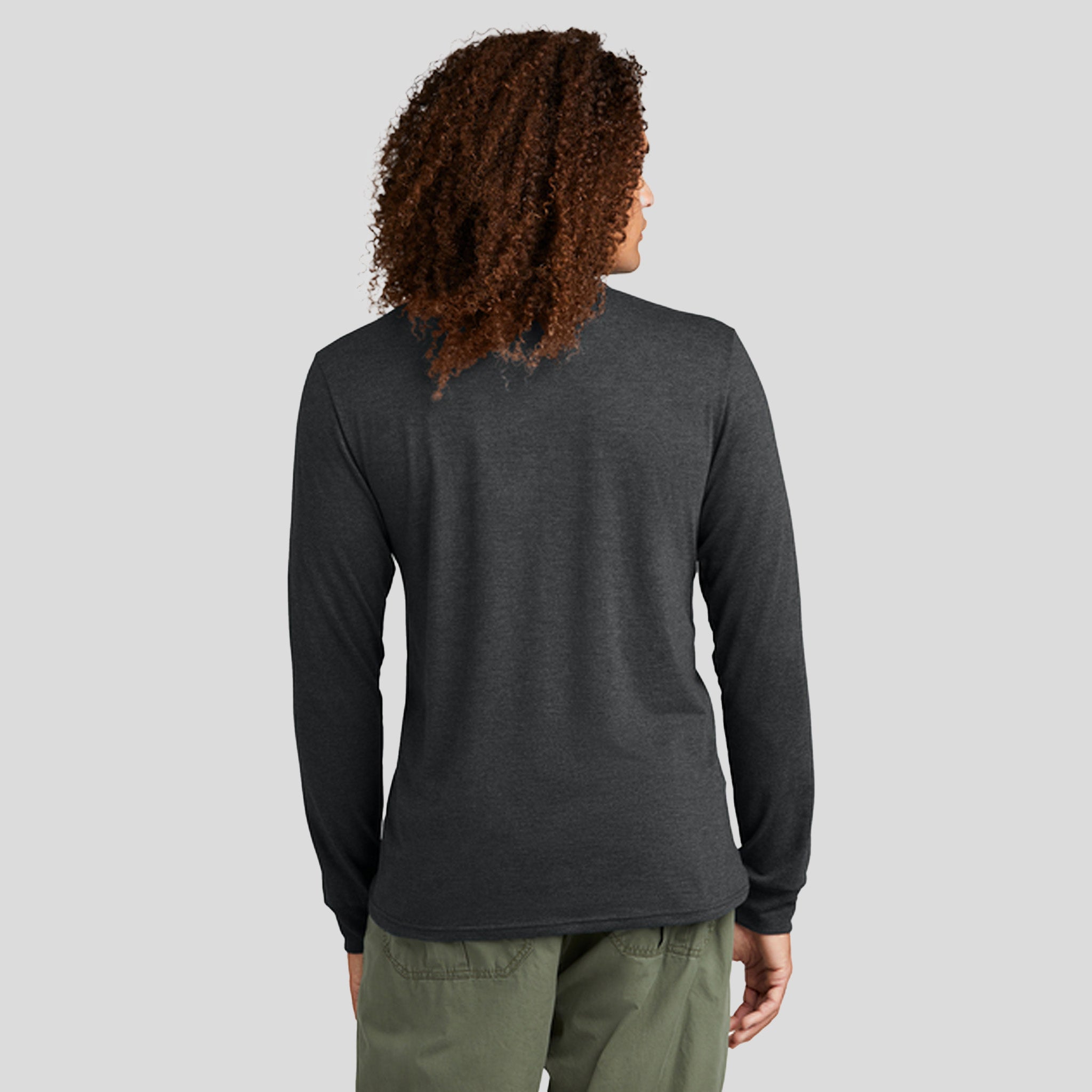 Perfect Triยฎ Long Sleeve Henley | Black Frost