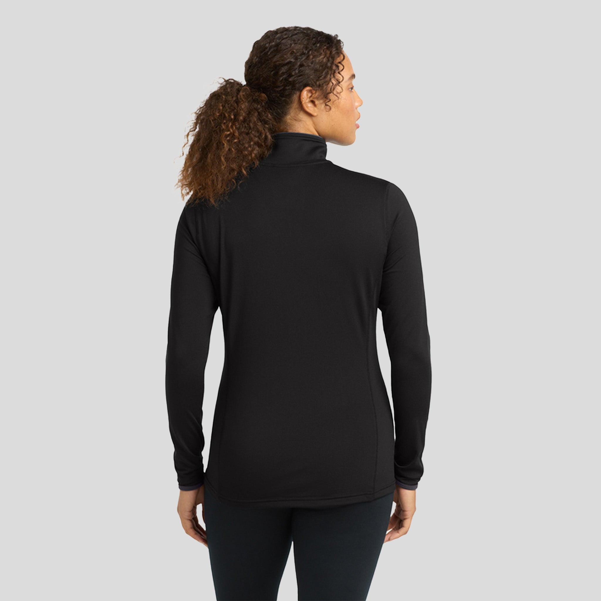 Women's Sport-Wickยฎ Stretch Contrast Full-Zip Jacket | Black/Charcoal Grey