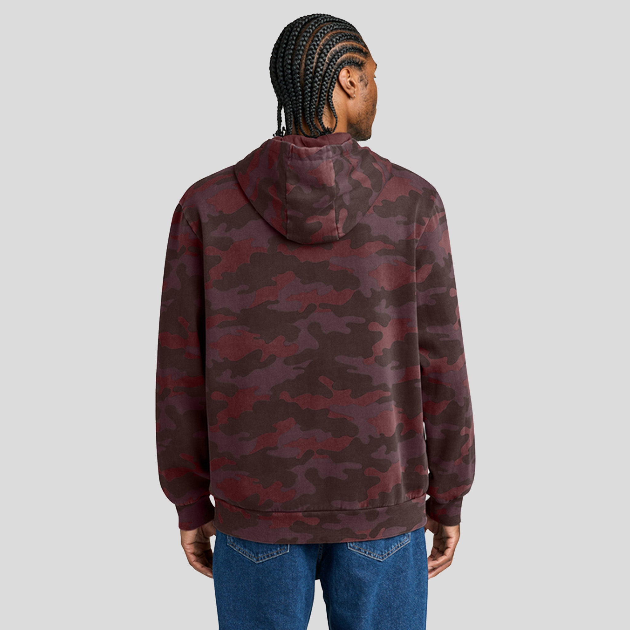 Men's Washβ’ Camo Fleece Hoodie | Bordeaux