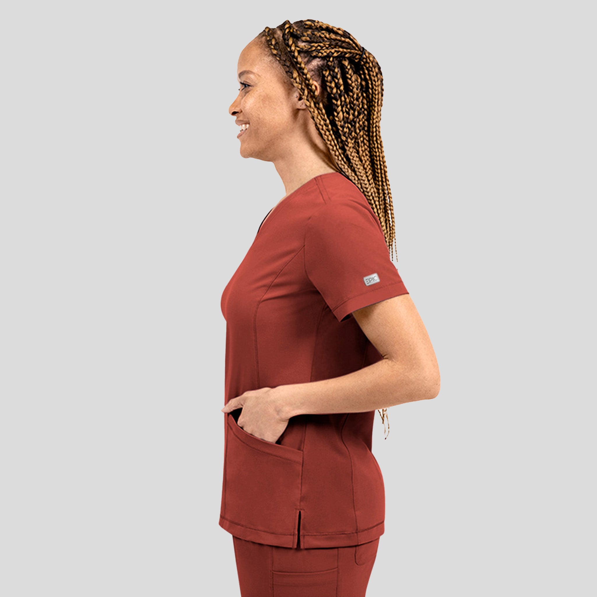 Women's V-Neck Top | Canyon Dust