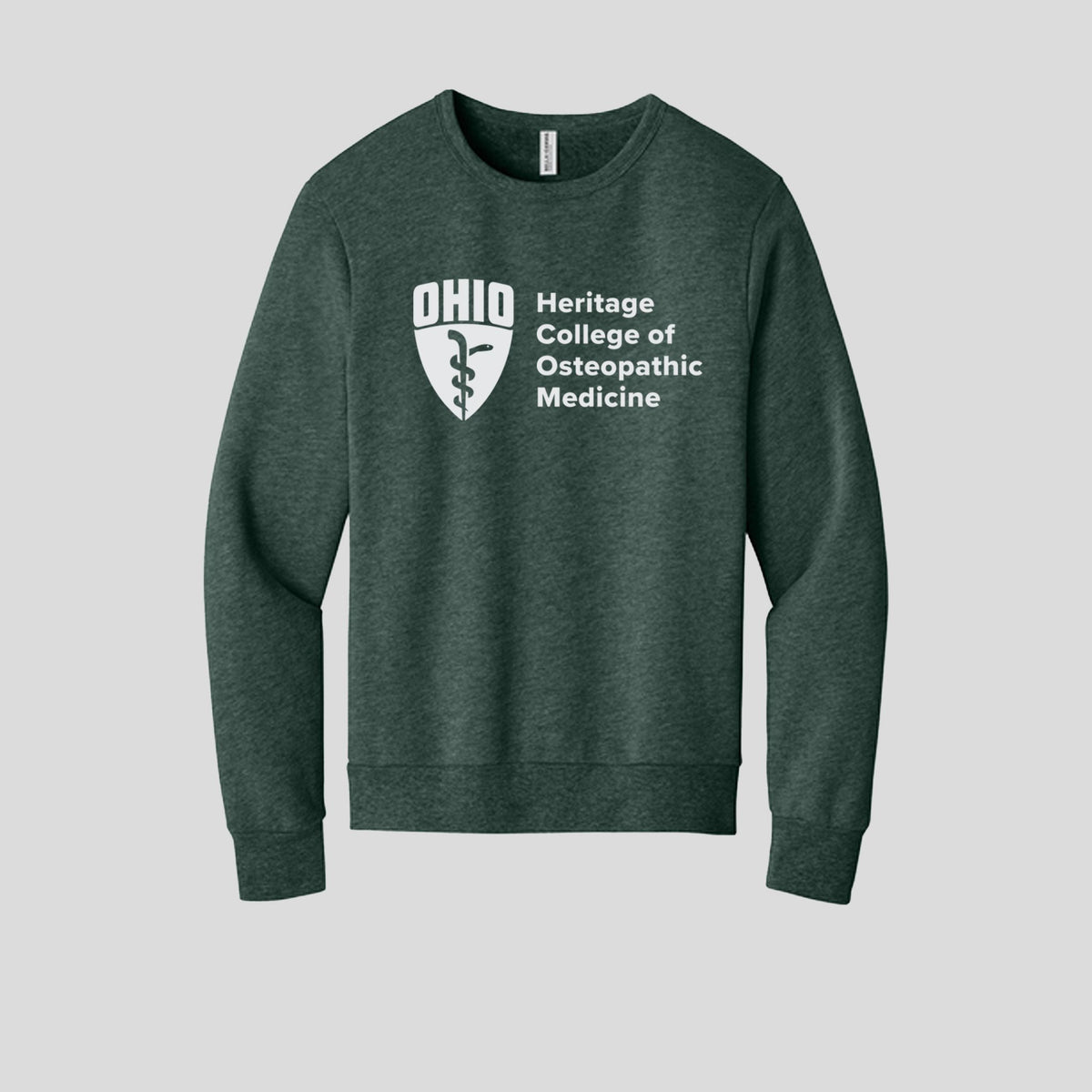 OU Unisex Sponge Fleece Classic Crewneck Sweatshirt - School Logo | Heather Forest